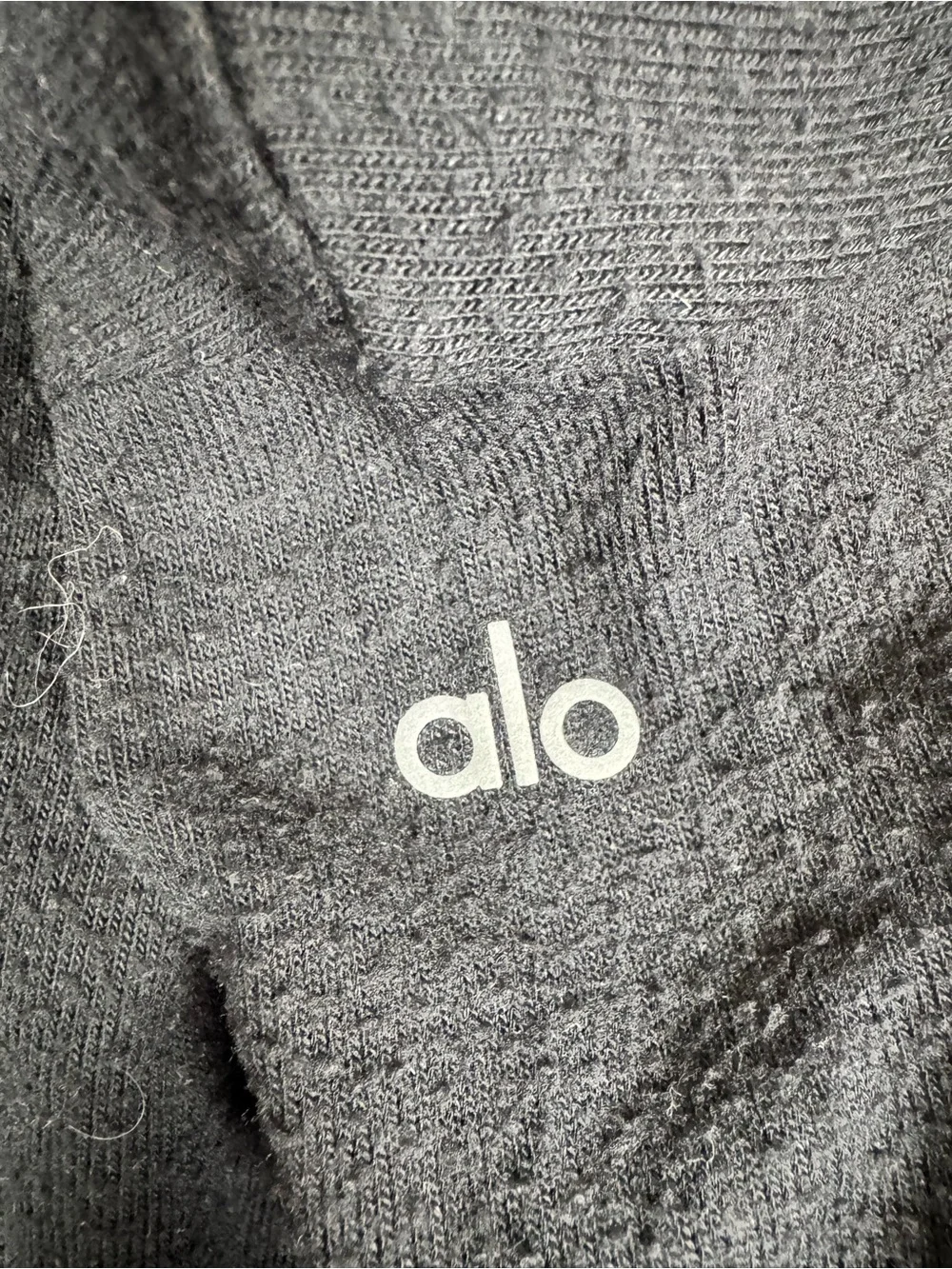 Alo Yoga Crewneck Long Sleeve Lightweight Sweater Black Women’s XL